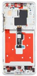  NBA001LCD1011200276676 Huawei Mate 50 Pro OEM OLED kijelző érintővel ezüst kerettel előlap (NBA001LCD1011200276676)
