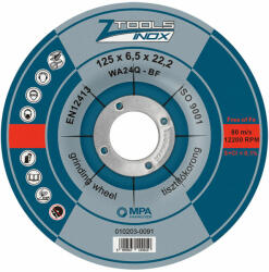 Z-tools Inox tisztítókorong 125x6, 5x22, 2 WA24Q-BF (010203-0091) - szerszamplusz