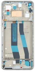 tel-szalk-1929706118 Xiaomi MI 11 Lite 5G NE ezüst előlap LCD keret, burkolati elem (tel-szalk-1929706118)