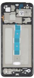 tel-szalk-1929706120 Xiaomi Redmi 12C fekete előlap LCD keret, burkolati elem (tel-szalk-1929706120)