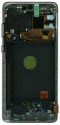 NBA001LCD1011200276567 Samsung Galaxy Note10 Lite ezüst OEM LCD kijelző érintővel kerettel, előlap (NBA001LCD1011200276567)
