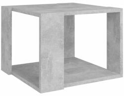 vidaXL betonszürke szerelt fa dohányzóasztal 40 x 40 x 30 cm 806314