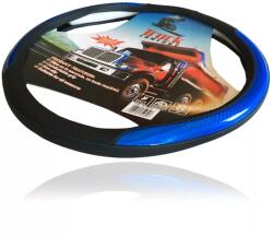 Truck Comfort Kormányvédő 44-46cm bőr hatású carbon mintás kék