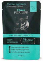 Fitmin Cat For Life Adult 85 g Lazac Ivartalanított Steril
