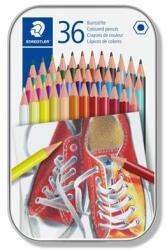 STAEDTLER Színes ceruza készlet, hatszögletű, fém dobozban, STAEDTLER "175", 36 különbözõ szín (36 db)