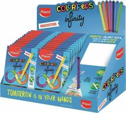 Maped Színes ceruza display, karton, asztali, MAPED "Color`Peps INFINITY", feltöltött (24 db) (IMA993329)