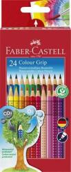 Faber-Castell Színes ceruza készlet, háromszögletű, FABER-CASTELL "Grip 2001", 24 különbözõ szín (24 db)