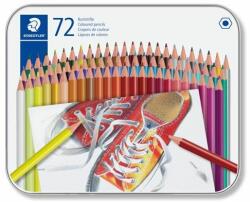 STAEDTLER Színes ceruza készlet, hatszögletű, fém dobozban, STAEDTLER "175", 72 különbözõ szín (72 db)
