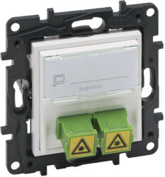 Legrand Niloé Step 863171 SC/APC optikai aljzat, fehér (Legrand 863171) (863171)