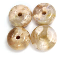 Donut - Piatra Pi din Agata Oul Tunetului Minerala Naturala 34-38 x 34-38 x 14-20 mm - 1 Buc