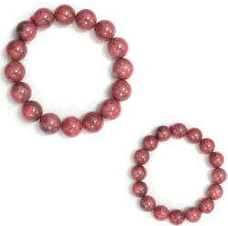  Bratara Rodonit Natural Diametru 60 mm Margele Rotunde - 13x13 mm - 1 Buc