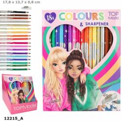  TOPModel Szinesceruza Készlet Hegyezővel