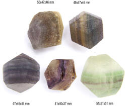Fluorit Curcubeu Mineral Natural - 41-51 x 40-51 x 37-51 mm - (XXL) - 1 Buc
