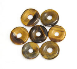 Piatra Pi din Ochi de Tigru Minerala Naturala 15-17 x 15-17 x 2-3 mm - 1 Buc