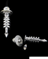 Pendul Isis 4 Discuri Metal Argintat ( se Deschide ) cu Bila Argintata - 50x20 mm - 1 Buc