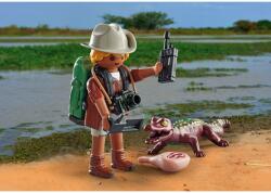Playmobil Figurina cercetator cu aligator (PM71168) - bekid