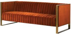 London House Canapea Stripe cu cadru auriu 3 locuri (HC591) Canapea