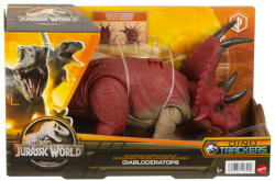 Mattel Jurassic World Dino Trackers Wild Roar Dinozaur Diabloceratops (mthlp14_hlp16) - drool