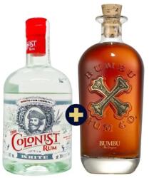 Bumbu Rum 0, 7l 40% + The Colonist White Rum 0, 7l 40%