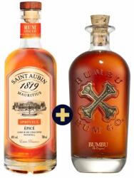 Saint Aubin Extra Premium Spiced 0, 7l 40% + Bumbu Rum 0, 7l 40%