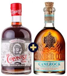 Canerock Rum 0, 7 l 40% + The Colonist Black Spiced 0, 7l 40%