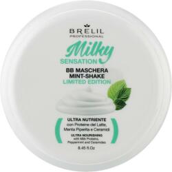 Brelil Mască de păr revitalizantă cu mentă și proteine din lapte - Brelil Milky Sensation BB Mask Mint-Shake Limitide Edition 250 ml