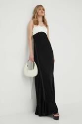 Victoria Beckham ruha fekete, maxi, harang alakú - fekete 38