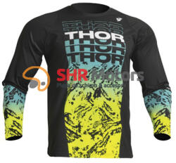 Thor Bluza copii Motocross/Enduro Thor Sector Atlas negru/galben fluorescent