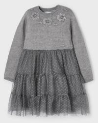 Mayoral gyerek ruha szürke, mini, harang alakú - szürke 122