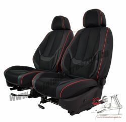 Seat Exeo Kombi Méretezett Üléshuzat -Victoria Bőr/Szövet -Piros/Fekete- 2 Első Ülésre