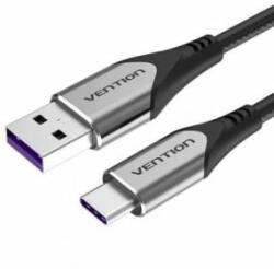 Vention USB-A - USB-C adat, - és töltőkábel 1.5m fekete-szürke (COFHG)