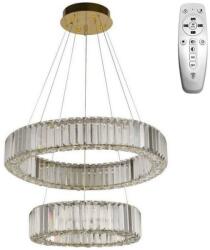 NEDES Lustră LED dimabilă pe cablu LED/65W/230V 3000-6500K crom/auriu + telecomandă (ND3533)