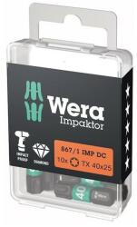 Wera Set biti de impact 1/4" DIN3126, C6.3, T40x25mm, 10 bucati, Wera (5157627001) - bricolaj-mag