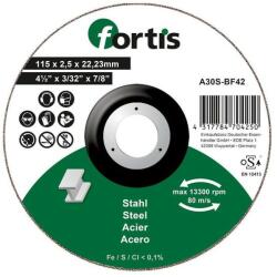 Fortis Disc de debitat otel/inox 115x2.5mm curbat, Fortis (4317784704250) - bricolaj-mag