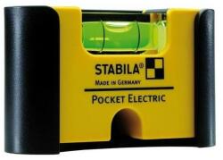 STABILA Mini nivela cu bula de aer Pocket Electric 7cm, Stabila (18115) - bricolaj-mag