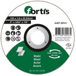 Fortis Disc de debitat otel/inox 125x1.6mm, Fortis (4317784704274) - bricolaj-mag Disc de taiere