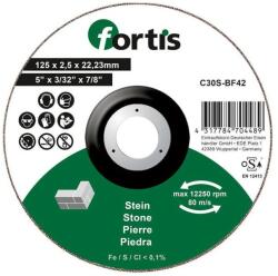 Fortis Disc de debitat piatra 125x2.5mm curbat, Fortis (4317784704489) - bricolaj-mag