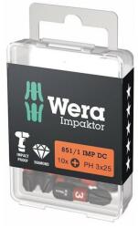 Wera Set biti de impact 1/4" DIN3126, C6.3, PH3x25mm, 10 bucati, Wera (5157617001) - bricolaj-mag