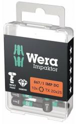 Wera Set biti de impact 1/4" DIN3126, C6.3, T20x25mm, 10 bucati, Wera (5157624001) - bricolaj-mag