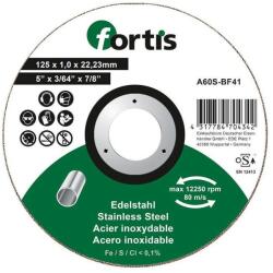Fortis Disc de debitat inox 125x1.0mm, Fortis (4317784704342) - bricolaj-mag Disc de taiere