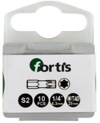 Fortis Bit 1/4" DIN3126, C6.3, T40x25mm, 10 bucati, Fortis (4317784729246) - bricolaj-mag