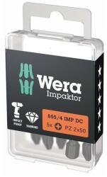 Wera Set biti de impact 1/4" DIN3126, E6.3, PZ2x50mm, 5 bucati, Wera (5157661001) - bricolaj-mag Set capete bit, chei tubulare