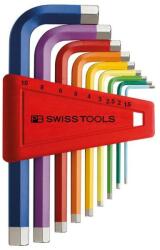 PB Swiss Tools Set chei imbus 1.5-10mm Rainbow, 9 piese, PB Swiss Tools (PB210.H-10RB) Cheie imbus