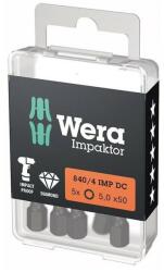 Wera Set biti de impact 1/4" DIN3126, E6.3, HEX 5x50mm, 5 bucati, Wera (5157645001) - bricolaj-mag