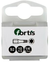 Fortis Bit 1/4" DIN3126, C6.3, T25x25mm, 10 bucati, Fortis (4317784729260) - bricolaj-mag