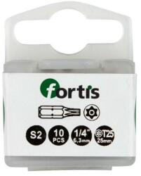 Fortis Bit 1/4" DIN3126, C6.3, T25x25mm, 10 bucati, Fortis (4317784729390) - bricolaj-mag