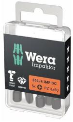 Wera Set biti de impact 1/4" DIN3126, E6.3, PZ3x50mm, 5 bucati, Wera (5157662001) - bricolaj-mag