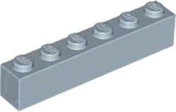 LEGO® Alkatrészek (Pick a Brick) Homok kék 1X1X6 Elem 4620992