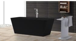 Wellis Carib Matt Black öntöttmárvány szabadon álló kád (WK00183) - megatherm