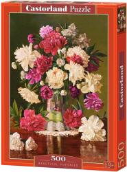 Castorland Пъзел Castorland от 500 части - Красиви божури (B-53780)